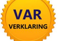 VAR Verklaring VAR Verklaring